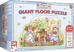 Puzzle Masterpieces:   36 Piece Shaped Floor Raggedy Ann & Andy