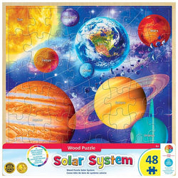 Puzzle Masterpieces:   48 Piece Wood Fun Facts - Solar System