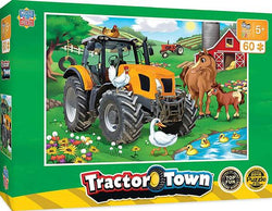 Puzzle Masterpieces:   60 Piece Tractor Town - Farmer Miller's Pond