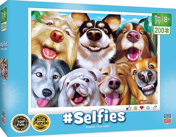 Puzzle Masterpieces:  200 Piece Selfies - Goofy Grins