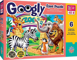 Puzzle Masterpieces:   48 Piece Googly Eyes - Zoo Animals