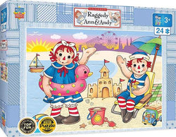 Puzzle Masterpieces:   24 Piece Raggedy Ann & Andy - Beach Fun