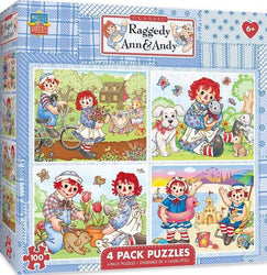 Puzzle Masterpieces:  100 Piece Raggedy Ann & Andy - 4-pack