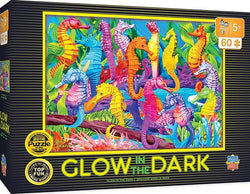 Puzzle Masterpieces:   60 Piece Glow in the Dark - Singing Seahorses
