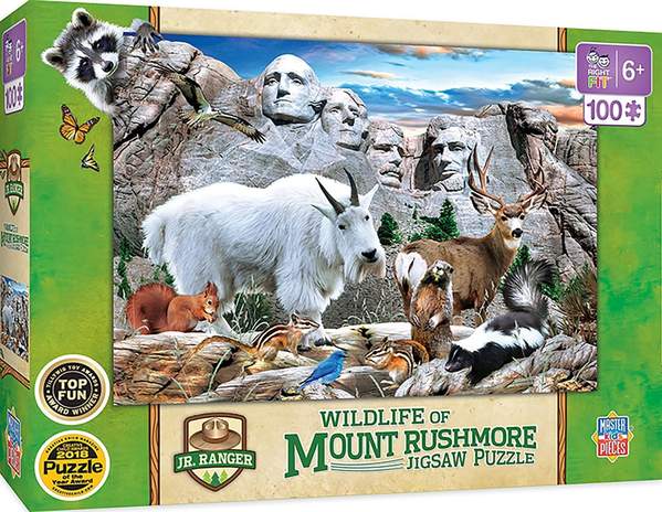 Puzzle Masterpieces:  100 Piece Jr Ranger - Mount Rushmore