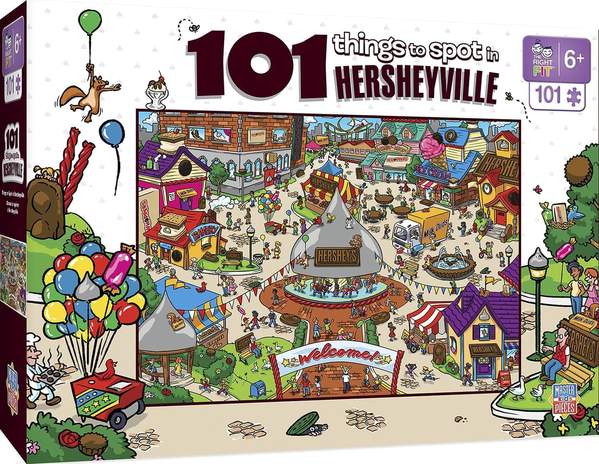 Puzzle Masterpieces:  101 Piece 101 Things to Spot - In Hersheyville