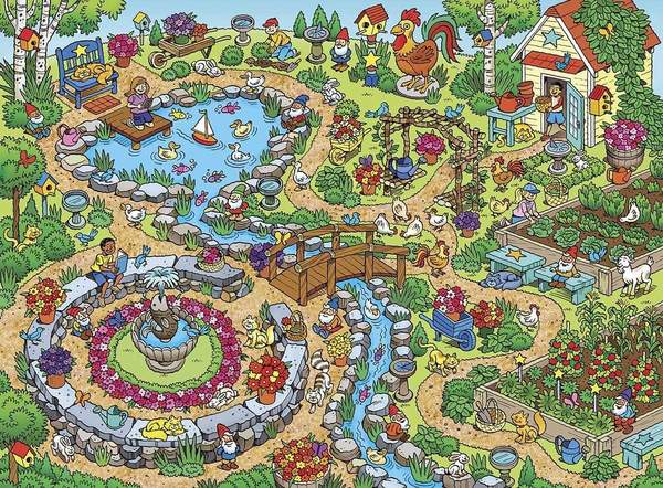 Puzzle Masterpieces:  101 Piece 101 Things to Spot - In the Garden