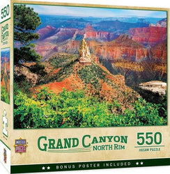 Puzzle Masterpieces:  550 piece Explore America Grand Canyon North Rim
