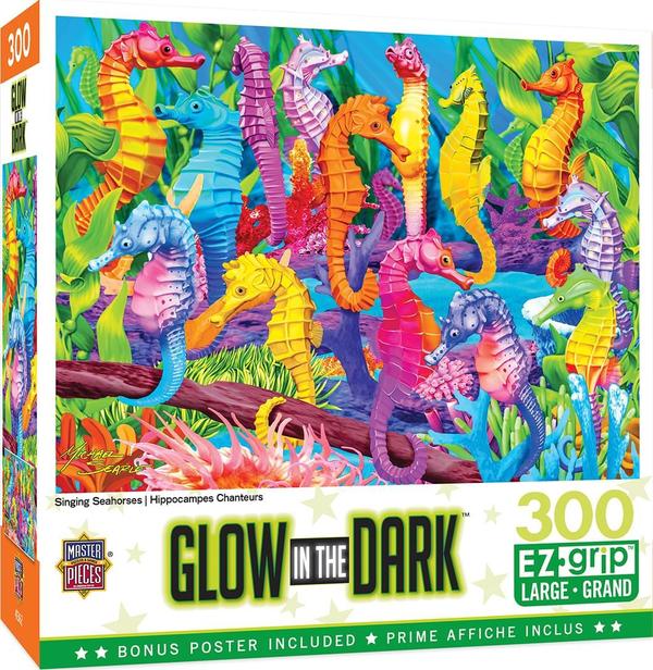 Puzzle Masterpieces:  300 piece Color Singing Seahorses