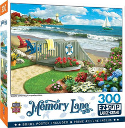 Puzzle Masterpieces:  300 piece EZGrip Memory Lane Coastal Getaway