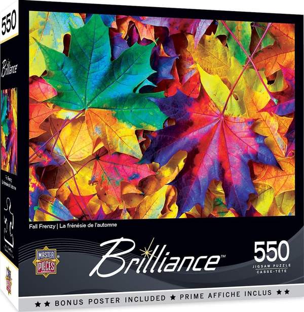 Puzzle Masterpieces:  550 Piece Brilliance - Fall Frenzy