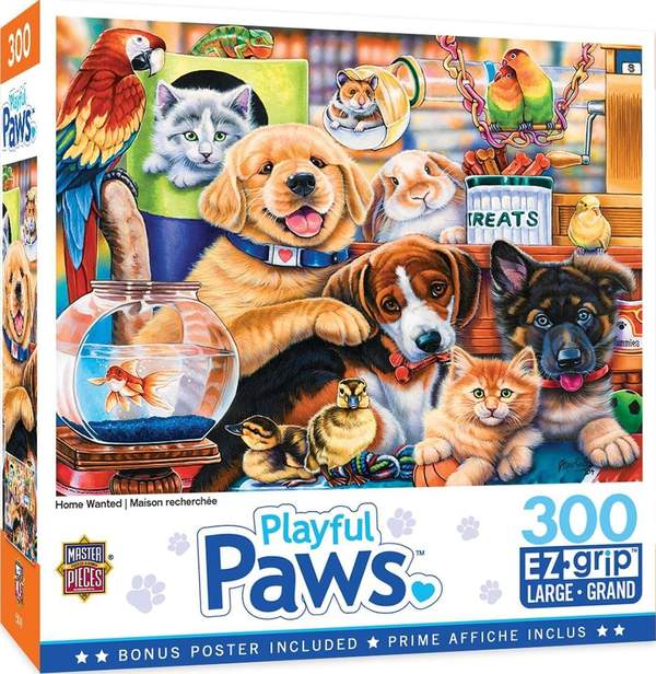 Puzzle Masterpieces:  300 Piece EZGrip Home Wanted