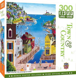 Puzzle Masterpieces:  300 piece EzGrip Town & Country - A Walk on the Pier