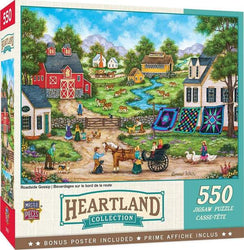 Puzzle Masterpieces:  550 Piece Heartland Collection - Roadside Gossip