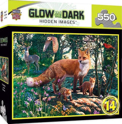 Puzzle Masterpieces:  500 Piece Hidden Images Glow In The Dark - The Woodlands