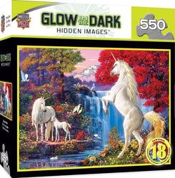 Puzzle Masterpieces:  500 Piece Hidden Images Glow In The Dark - Dream World