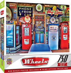Puzzle Masterpieces:  750 Piece Wheels - Classic Gas