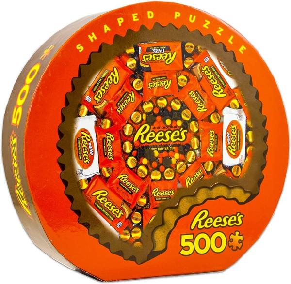 Puzzle Masterpieces:  500 Piece Shaped Hershey - Shaped Reeses