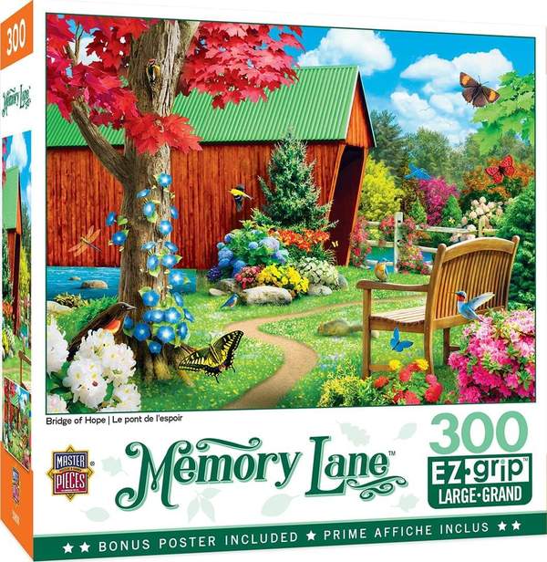 Puzzle Masterpieces:  300 Piece EZGRip Memory Lane - Bridge of Hope