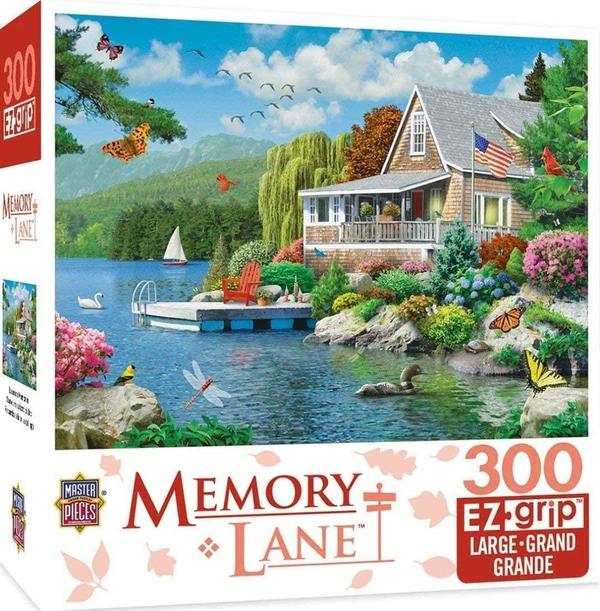 Puzzle Masterpieces:  300 Piece EZGrip Memory Lane - Lakeside Memories