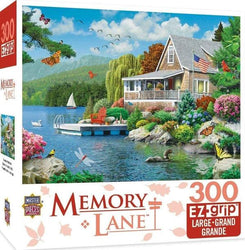 Puzzle Masterpieces:  300 Piece EZGrip Memory Lane - Lakeside Memories