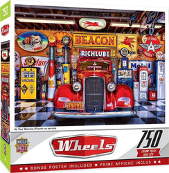 Puzzle Masterpieces:  750 Piece Wheels - At Your Service