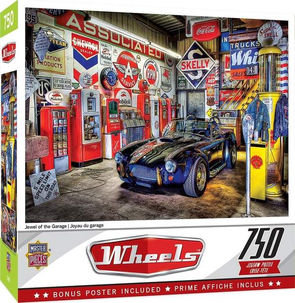 Puzzle Masterpieces:  750 Piece Wheels - Jewel of the Garage