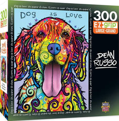 Puzzle Masterpieces:  300 Piece EZGrip Dean Russo - Dog Is Love