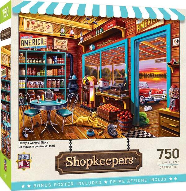 Puzzle Masterpieces:  750 Piece Shopkeepers - Henry's General Store