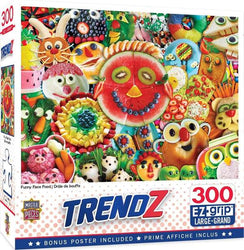 Puzzle Masterpieces:  300 piece EzGrip Trendz - Funny Face Food