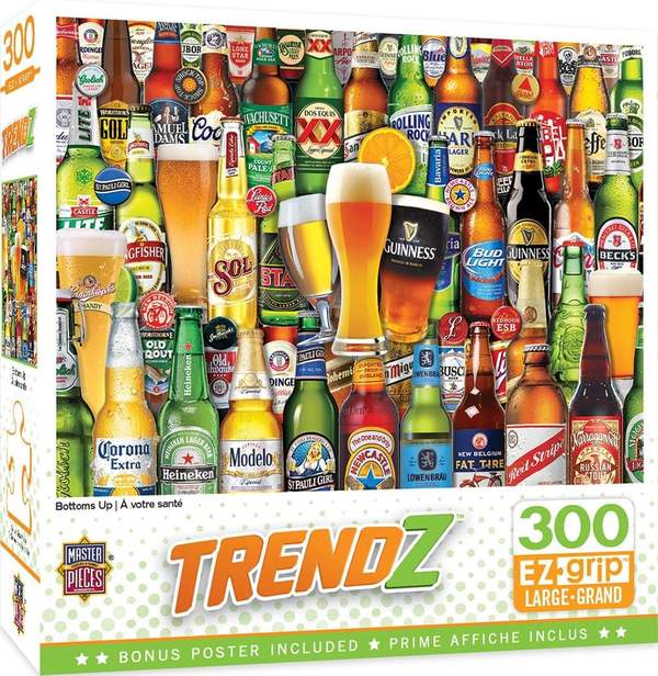 Puzzle Masterpieces:  300 piece EzGrip Trendz - Bottoms Up