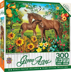 Puzzle Masterpieces:  300 Piece EZGrip Neighs & Nuzzles - Linen Finish