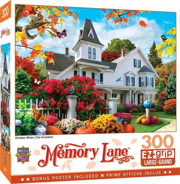 Puzzle Masterpieces:  300 Piece EZGrip Memory Lane - October Skies