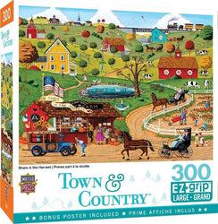 Puzzle Masterpieces:  300 Piece EZGrip Town & Country - Share in the Harvest