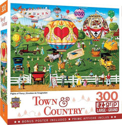 Puzzle Masterpieces:  300 Piece EZGrip Town & Country - Flights of Fancy