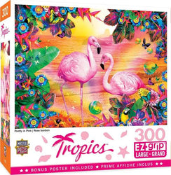 Puzzle Masterpieces:  300 piece EzGrip Tropics - Pretty in Pink