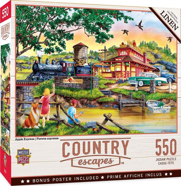 Puzzle Masterpieces:  550 Piece Country Escapes - Apple Express
