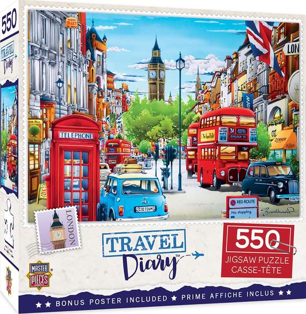Puzzle Masterpieces:  550 Piece Travel Diary - London