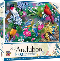 Puzzle Masterpieces: 1000 Piece Audubon - Songbird Collage
