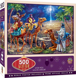 Puzzle Masterpieces:  500 Piece Glitter Holiday - Three Magi