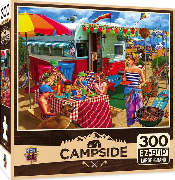 Puzzle Masterpieces:  300 piece EzGrip Campside - Trip to the Coast