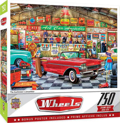 Puzzle Masterpieces:  750 Piece Wheels - The Auctioneer
