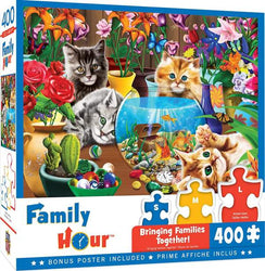 Puzzle Masterpieces:  400 piece Family Time - Marvelous Kittens