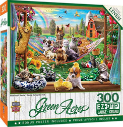 Puzzle Masterpieces:  300 piece EzGrip Green Acres - Afternoon Siesta