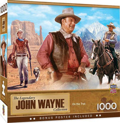 Puzzle Masterpieces: 1000 Piece John Wayne - On the Trail