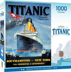 Puzzle Masterpieces: 1000 Piece Titanic - White Star Line