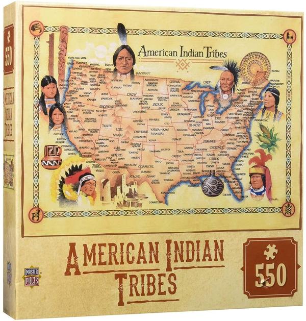 Puzzle Masterpieces:  550 Piece Tribal Spirit - American Indian Tribes