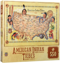 Puzzle Masterpieces:  550 Piece Tribal Spirit - American Indian Tribes