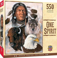 Puzzle Masterpieces:  550 Piece Tribal Spirit - One Spirit
