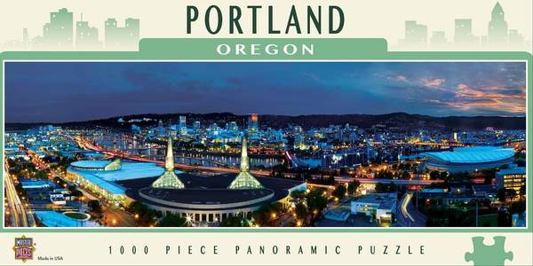 Puzzle Masterpieces: 1000 Piece Panoramic American Vistas - Portland